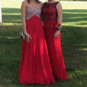 Red & Black prom/formal dress!